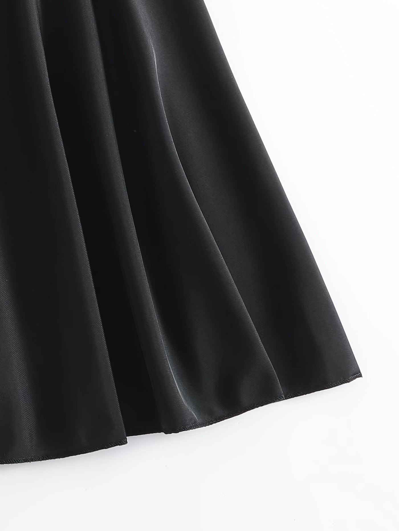 High Waist Pleated Beachwear Skirt