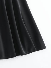 High Waist Pleated Beachwear Skirt