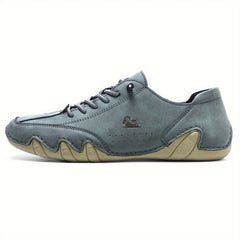 Men's Solid Low Top Boots Non Slip Lace Up Casual Shoes