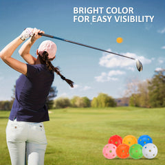 24-Pack Plastic Golf Balls for Backyard Practice & Swing Training