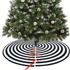 Christmas Tree Skirt Annual Rings Tree Mat Xmas Party Decorations
