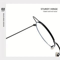 Round Frame All-match Anti-Light Glasses for Men