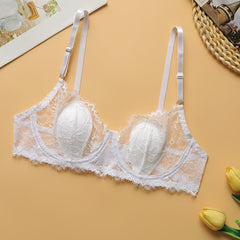 Floral Lace Wireless Bra Mesh Lingerie