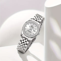 Teenager Steel Belt Butterfly Buckle Quartz Watch