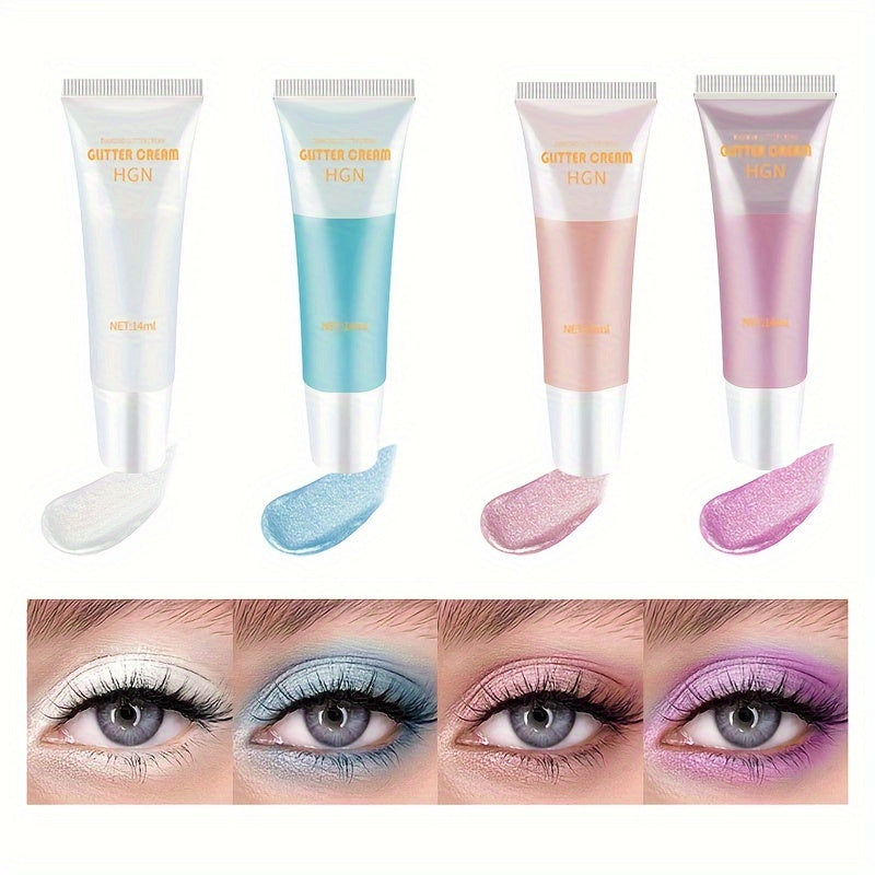 Colorful Glitter Liquid Eyeshadow Stick Cream Purple Makeup