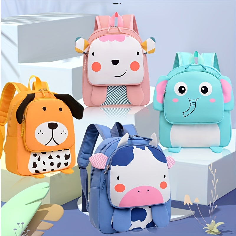 Cartoon Animal Kindergarten Backpack Lightweight Backpack For Boys And Girls