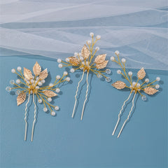 Leaf Plate Hair Comb Headdress Flower Comb Hair Accessories