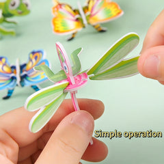 10pcs Insect 3D Jigsaw Puzzle Toy Intelligence Splicing
