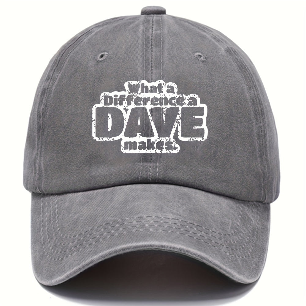 Unisex Distressed Letter Baseball Cap