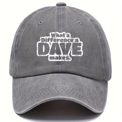Unisex Distressed Letter Baseball Cap