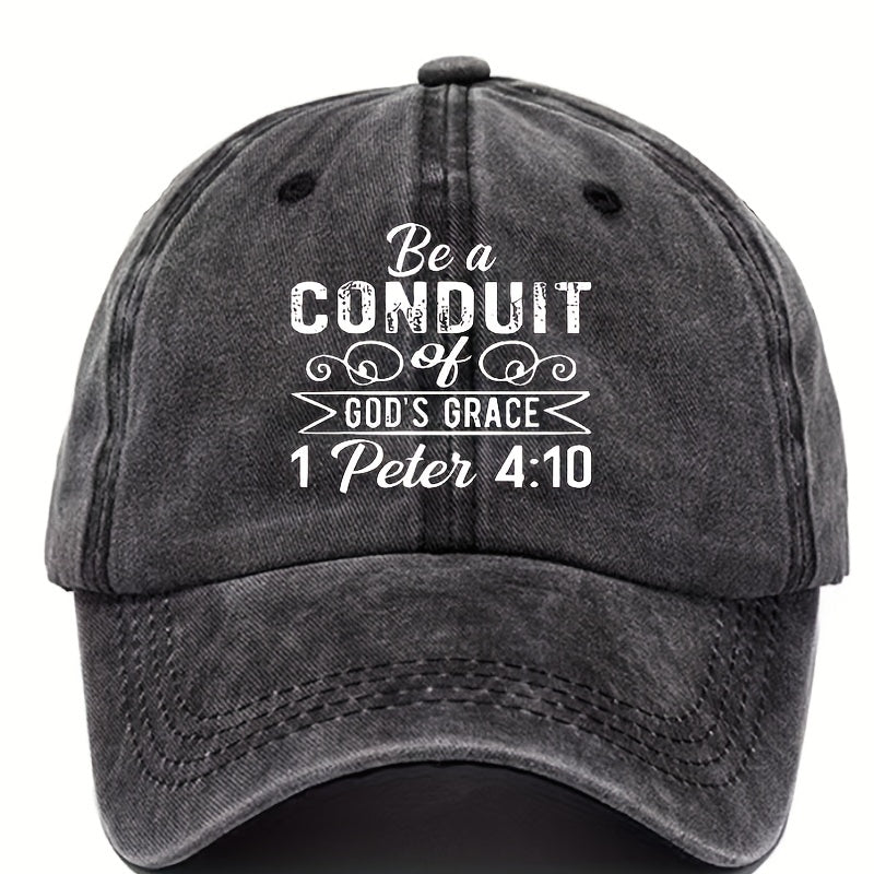 Printed Baseball Cap Vintage Dad Hat Outdoor Sun Hat