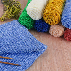 1pc Golden Velvet Wool Thread 3mm 100g