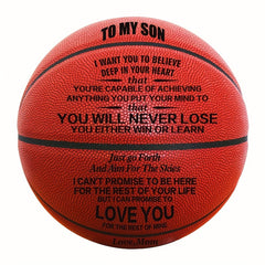 Durable PU Leather Basketball for Training & Competition