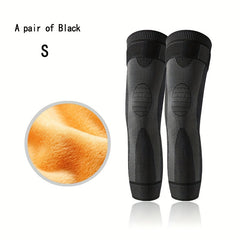 Thickened Wool Lined Knee Warmers Cashmere Knee Pads Support Pads