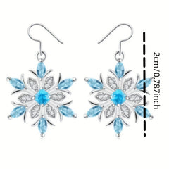 Snowflake Dangle Earrings for Girls