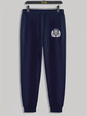 Lion Print Men's Pants Drawstring Sweatpants Casual Trousers