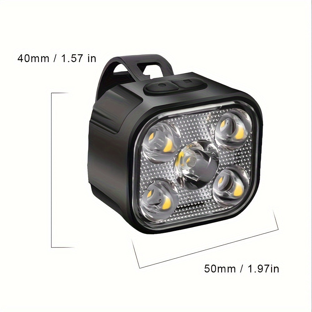 Rechargeable Bike Lights Set Waterproof Front Back Taillight