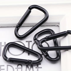 10pcs Aluminum Carabiners Bottle Keychain Hanging Buckle