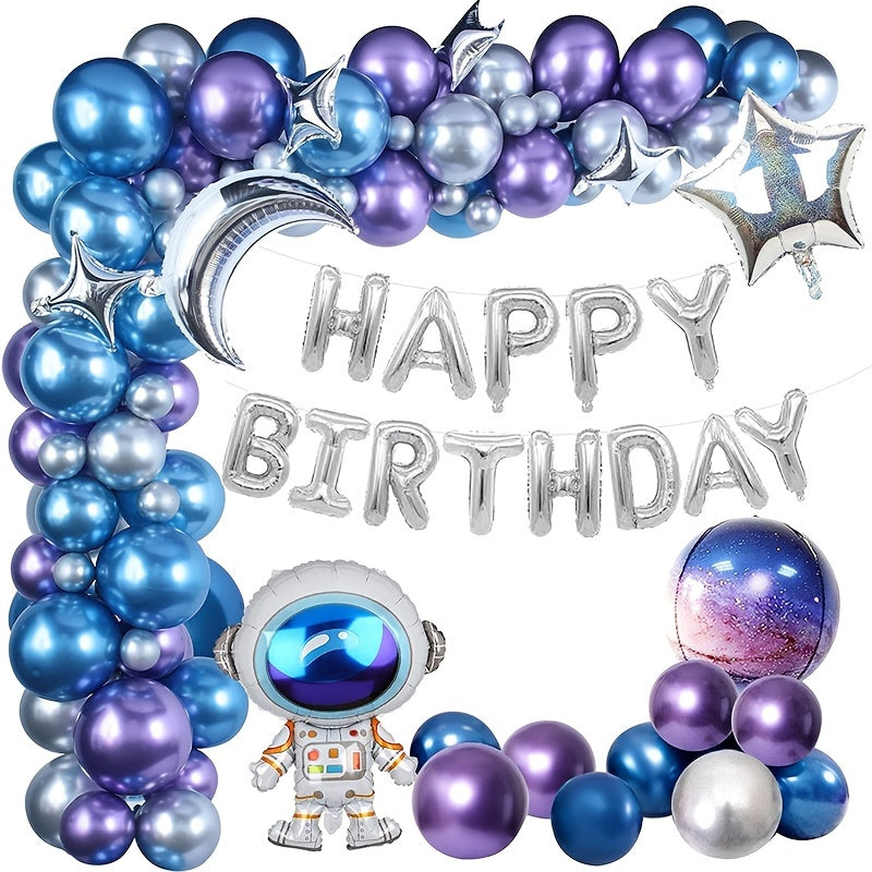 Outer Space Birthday Party Balloon Wreath Arch Kit