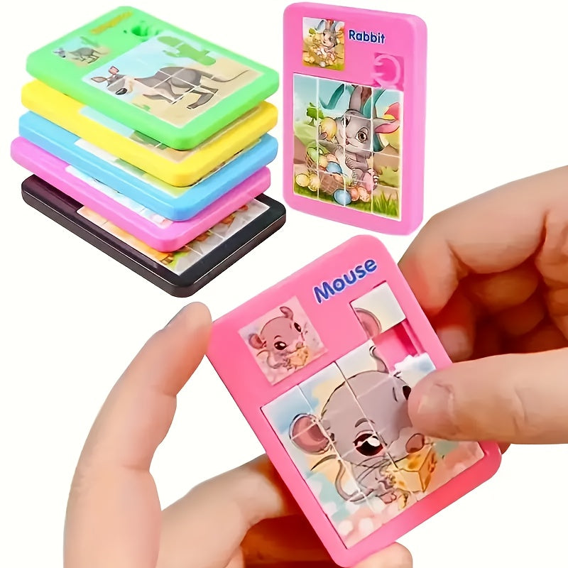 Cartoon Puzzle Toys Animals Random Colors Party Favors for Christmas