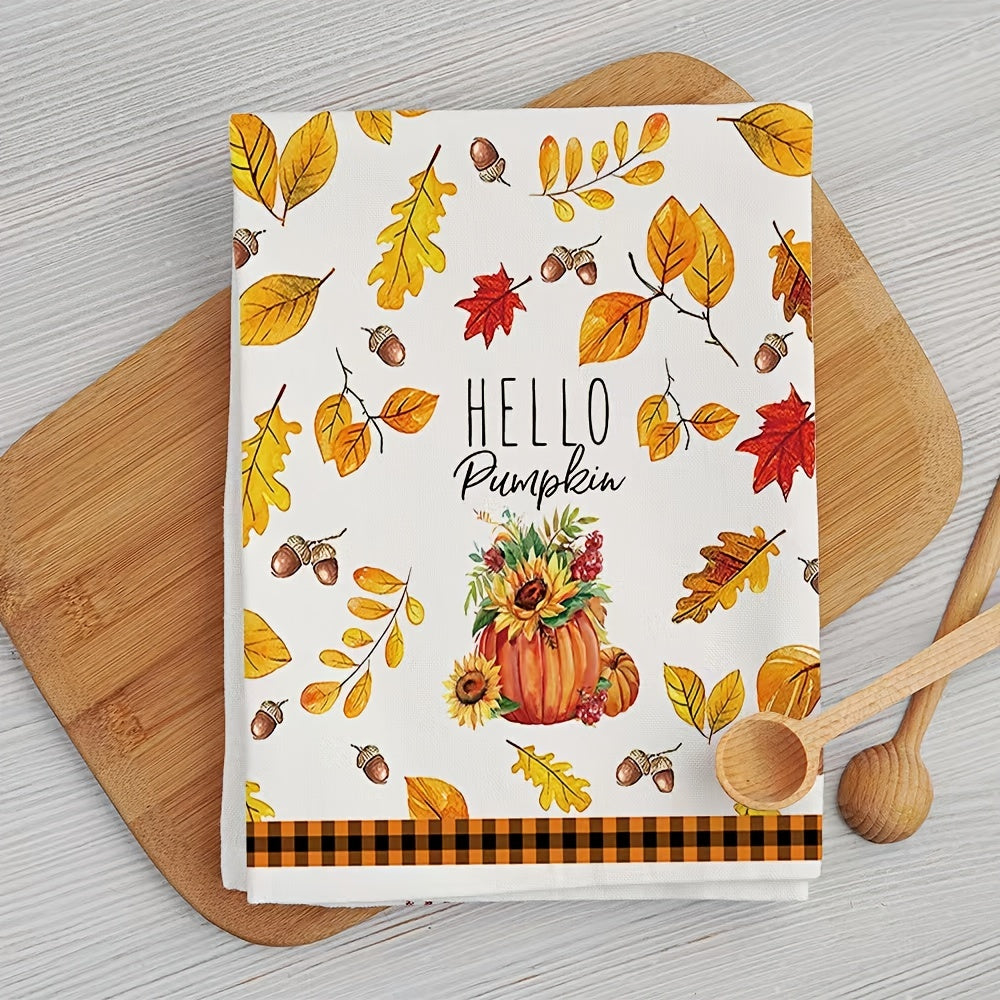 Fall Series Hand Towel Thanksgiving Pumpkin Turkey Kitchen Decor