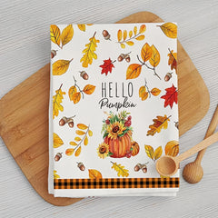 Fall Series Hand Towel Thanksgiving Pumpkin Turkey Kitchen Decor