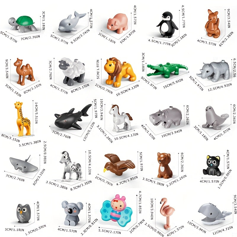 Animal Building Blocks Set Educational Construction Toys