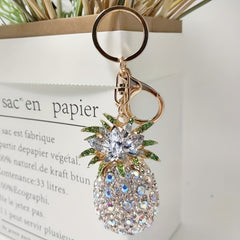 Men's Pineapple Keychain with Artificial Diamond, Small Gift