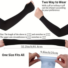 6 Pairs Breathable Sun Protection Sleeves UV Protection & Cooling for Sports