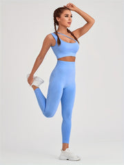 Light Bra And Long Pants Sports Fitness Yoga Running Suit
