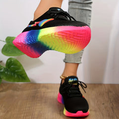 Women's Mesh Running Shoes Non Slip Lightweight Sneakers