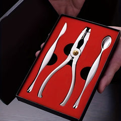 Stainless Steel Crab & Lobster Sheller Double Spoon Fork Seafood Cracking Tool