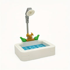 City Series Bathroom Toy Set with Interlocking Building Blocks