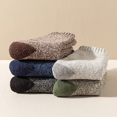 5 Pairs Men's Winter Thickened Velvet Warm Socks