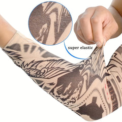 Men's Cooling Arm Sleeves Long Anti slip UV Protection Sports Arm Sleeves