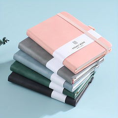 Pocket Grid Notebook w/ Pen Holder 100 Sheets 8.0x11.0cm
