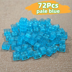 2x2 Transparent Colored High Brick Gift for Building Enthusiasts