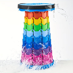 Portable Folding Telescopic Stool Lightweight Plastic Stool