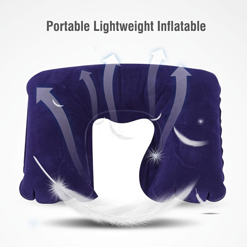 3pcs Inflatable U Shaped Neck Pillow Set - Travel Accessories
