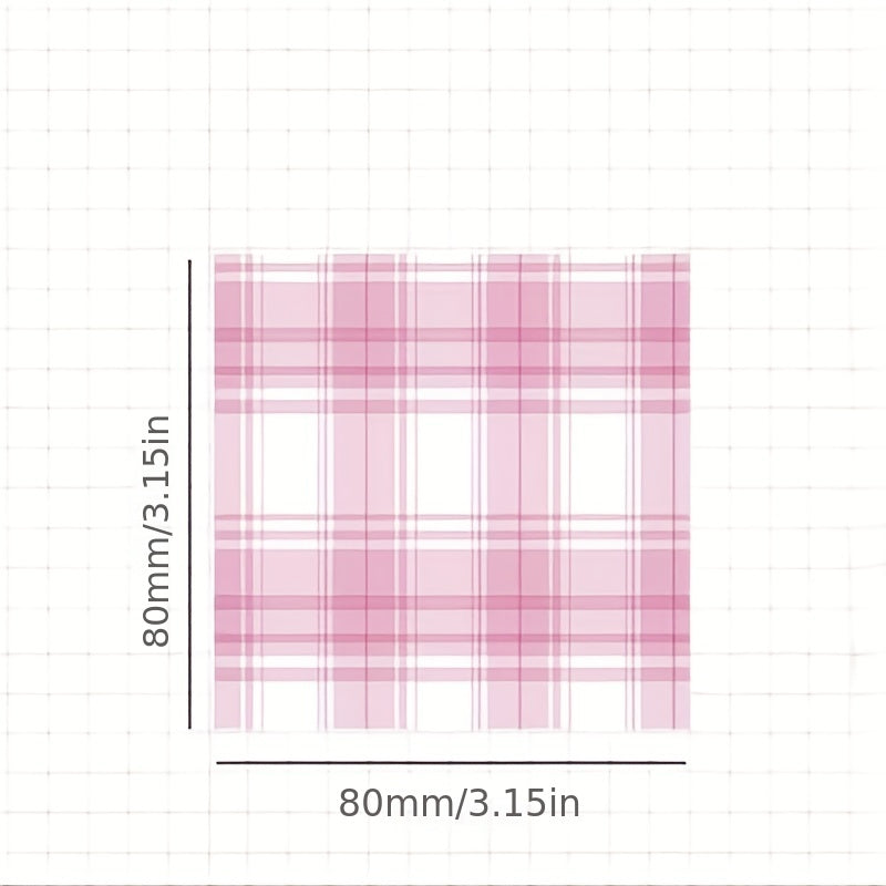 200 Sheets Sticky Note Paper Memo Fruit Party Plaid Decoration for Office
