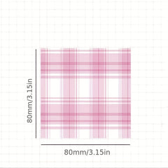 200 Sheets Sticky Note Paper Memo Fruit Party Plaid Decoration for Office