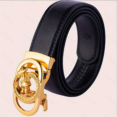 Golden Dragon Stone Pattern Belt For Men