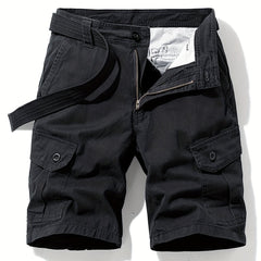 Men's Cargo Shorts Spring/Summer Plain Pocket Cotton