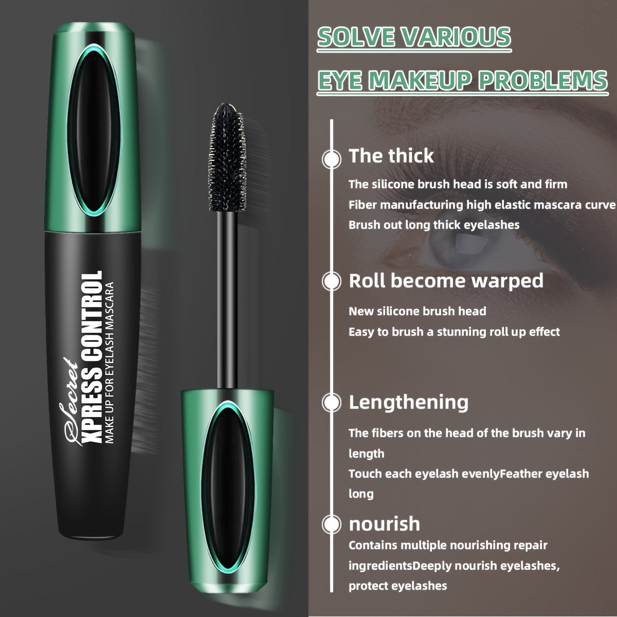 Long Lasting 4D Fiber Mascara Waterproof