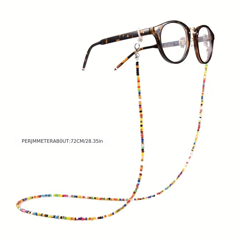 Beaded Glasses Chain Block Glasses Rope Lanyard Neck Strap Glasses Hanging Rope