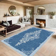 Boho Anti Fatigue Kitchen Rug Vintage Non Slip Soft Faux Sheepskin Mat