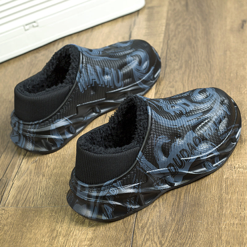 Warm Slipper Socks with Cotton Lining - Indoor & Outdoor Use