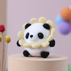 DIY Panda Wool Felt Doll Kit for Beginners