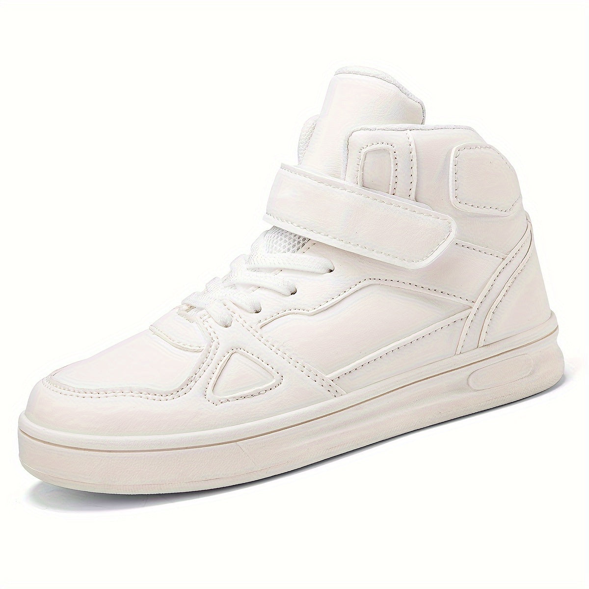Women's Faux Leather Skate Shoes Flat Non Slip Sneakers