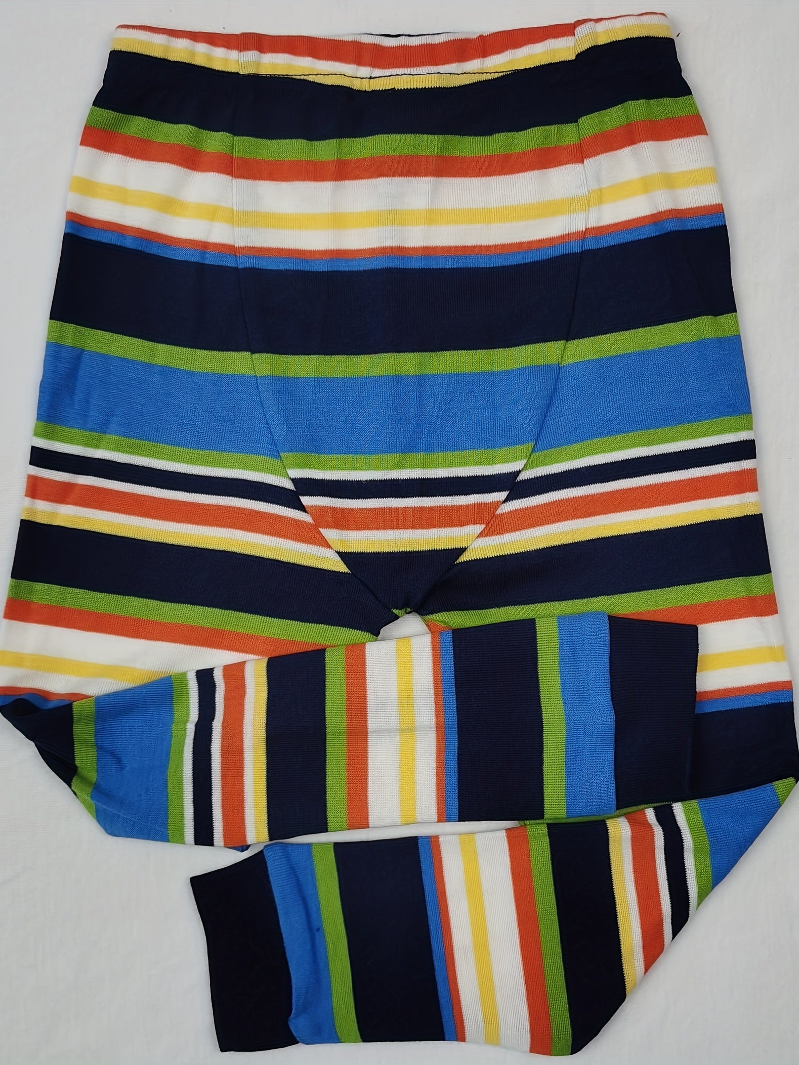 Boys 2pcs Pajamas Set Long Sleeve Top & Pants Stripe Print Comfortable Homewear